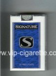 Signature S Ultra Lights cigarettes soft box