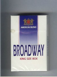 Broadway king size box cigarettes American Blend