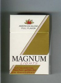 Magnum American Blend Full Flavor Lights cigarettes hard box