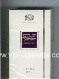 Silk Cut Extra 100s cigarettes white and violet hard box