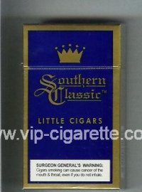 Southern Classic Little Cigars 100s cigarettes Lights hard box