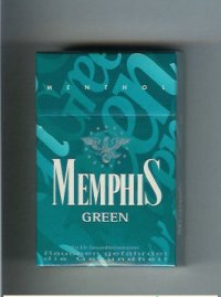 Memphis Green Menthol cigarettes hard box