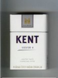 Kent USA Blend Silver 4 Lighter Taste Charcoal Filter cigarettes hard box Kent USA Blend Silver 4 Lighter Taste Charcoal Filter cigarettes hard box