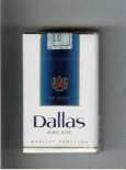 Dallas De Luxo Quality Tobaccos white and blue cigarettes soft box Dallas De Luxo Quality Tobaccos white and blue cigarettes soft box