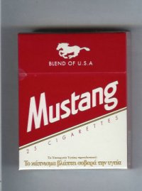 Mustang Blend of USA 25 cigarettes hard box