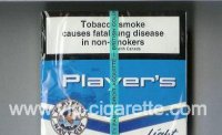 Player's Navy Cut cigarettes blue and white wide flat hard box
