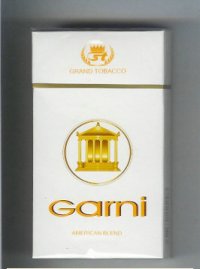 Garni American Blend Grand Tobacco 100s cigarettes hard box