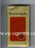 Raleigh Filter Longs 100s cigarettes gold and red soft box
