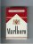 Marlboro red and white filter cigarettes hard box