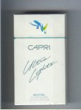 Capri Ultra Lights Menthol 100s cigarettes hard box