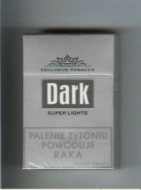 Dark Super Lights cigarettes hard box