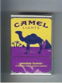 Camel Genuine Humor Lights cigarettes hard box