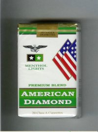 American Diamond Menthol Lights Cigarettes Premium Blend