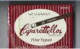 Nat Sherman's Cigarettellos Filter Tipped Brown cigarettes wide flat hard box