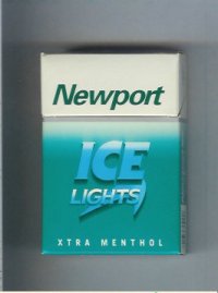 Newport Ice Lights XTRA Menthol cigarettes hard box