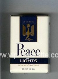 Peace Lights white and blue cigarettes soft box