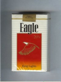 Eagle 20s King Lights cigarettes soft box