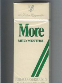 More Mild Menthol 120s cigarettes hard box