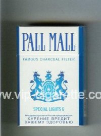 Pall Mall Famous Charcoal Filter Special Lights 6 cigarettes hard box