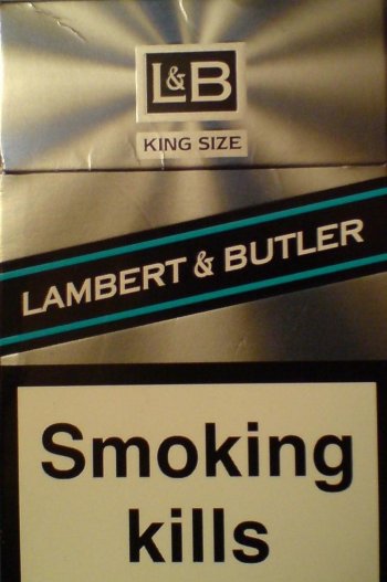 L&B Lambert and Butler cigarettes King Size hard box
