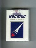 Kosmos T white and blue red star cigarettes soft box