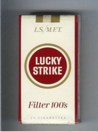 Lucky Strike Filter 100s L.S. M.E.T. cigarettes soft box