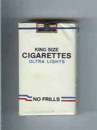 Cigarettes No Frills King Size Ultra Lights cigarettes soft box