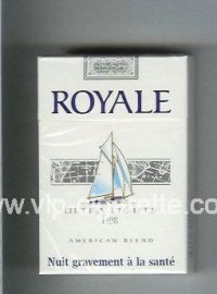 Royale Ultra Lights 1 mg American Blend cigarettes hard box