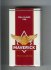 Maverick Full Flavor 100s white and red and yellow cigarettes soft box