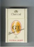 GT Grand Tobacco Charcoal Ultra Light cigarettes hard box
