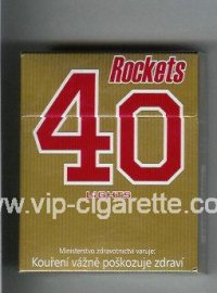 Rockets 40 Lights cigarettes hard box