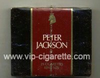 Peter Jackson Filter King Size 25 cigarettes wide flat hard box