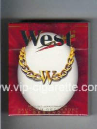 West 'R' 25s Full Flavor cigarettes hard box