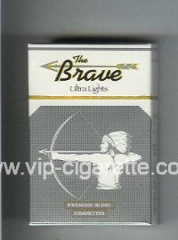 The Brave Ultra Lights Premium Blend cigarettes hard box