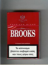 Brooks red cigarettes American Blend Selected Quality Tobaccos