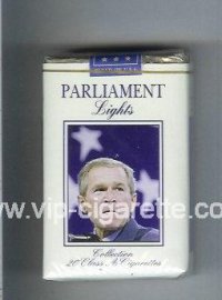 Parliament Lights with George Bush cigarettes soft box
