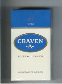 Craven A Extra Lights cigarettes