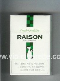 Raison Fresh Revolution Green Version cigarettes hard box