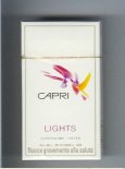 Capri Lights Filter 100s cigarettes hard box Capri Lights Filter 100s cigarettes hard box