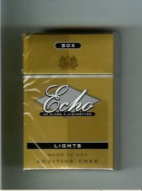 Echo Lights cigarettes hard box