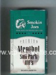 Smokin Joes Premium Menthol Soft Pack 100s cigarettes soft box