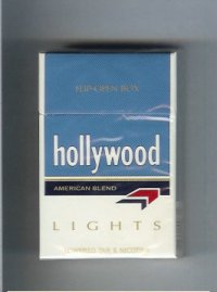 Hollywood American Blend Lights cigarettes hard box