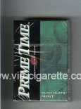 Prime Time Filtered Little Cigars Chocolate Mint cigarettes hard box