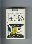 Jacks Menthol Full Flavor cigarettes soft box Jacks Menthol Full Flavor cigarettes soft box