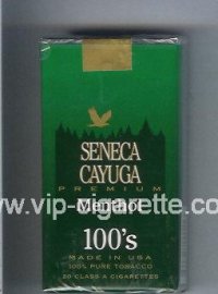 Seneca Cayuga Premium Menthol 100s cigarettes soft box