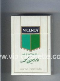 Viceroy Menthol Lights Cigarettes hard box