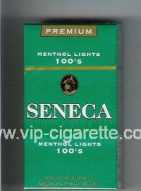 Seneca Menthol Lights 100s cigarettes hard box