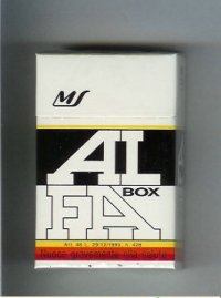 Alfa box cigarettes