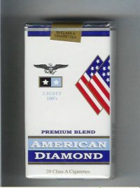 American Diamond 100s Light cigarettes Premium Blend