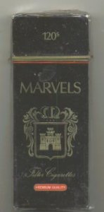 Marvels 120s cigarettes hard box